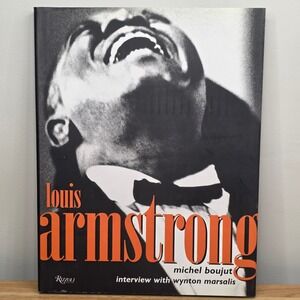 Louis Armstrong By‎ Michel Boujut Interview with Wynton Marsalis Hardcover Book
